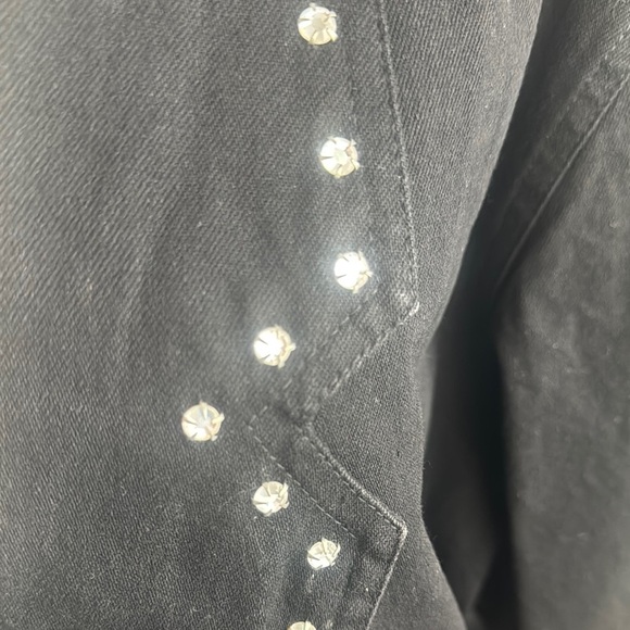 Black Rhinestone Women's Jacket - Picture 5 of 7